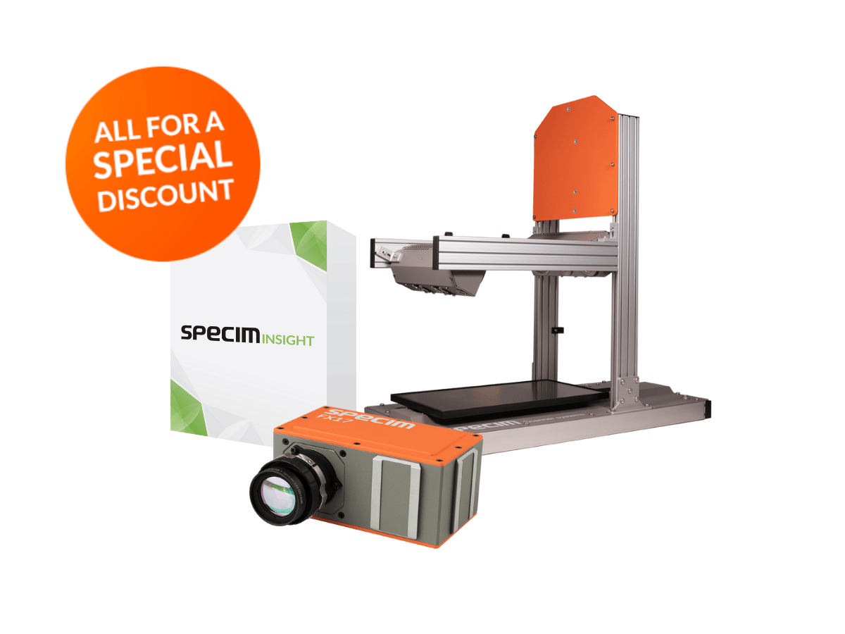 Specim lab bundle 2 including Specim FX17, 40x20 labscanner and specimINSIGHT 1 year pro license
