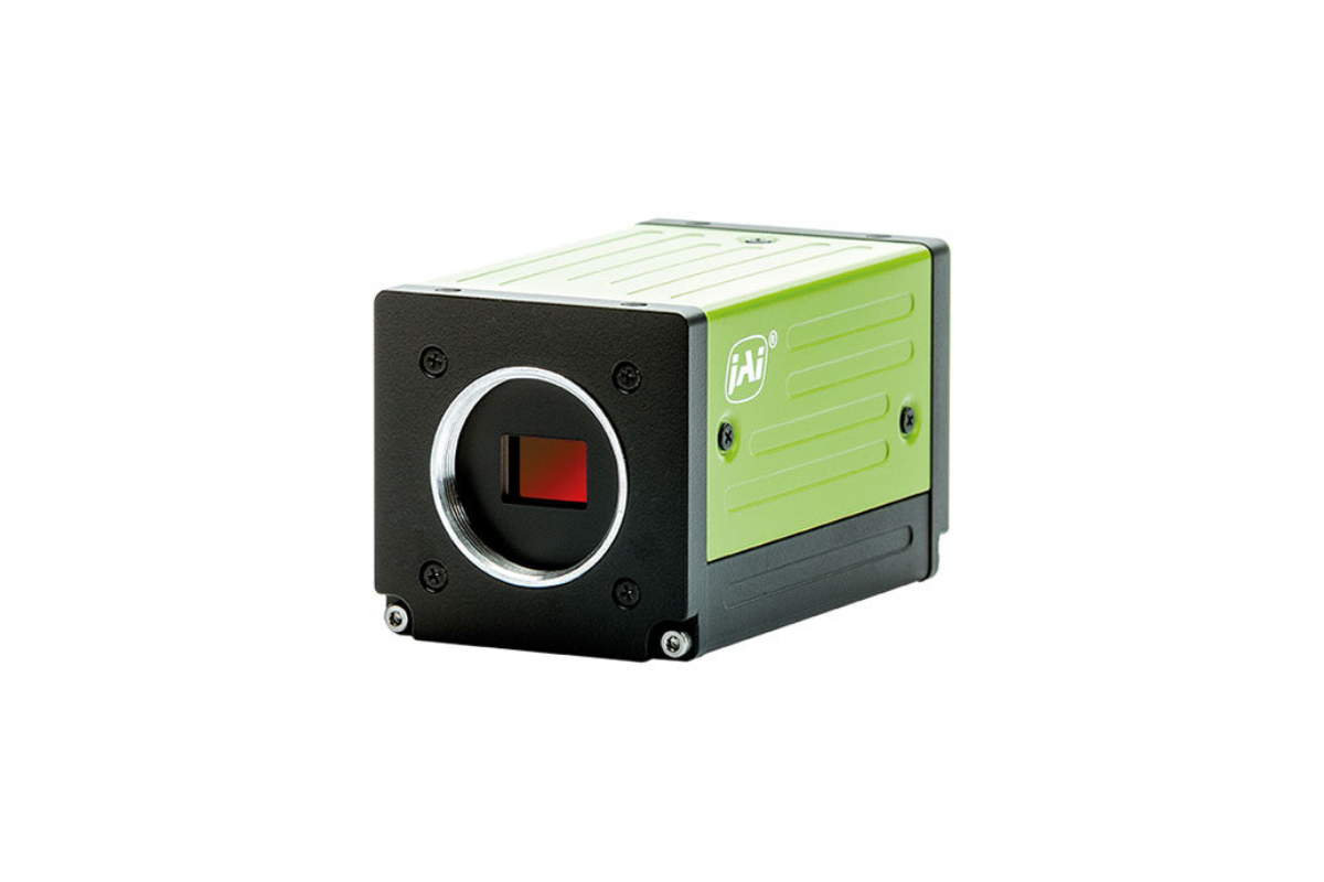JAI apex series prism-based line scan camera front view, no objective lens