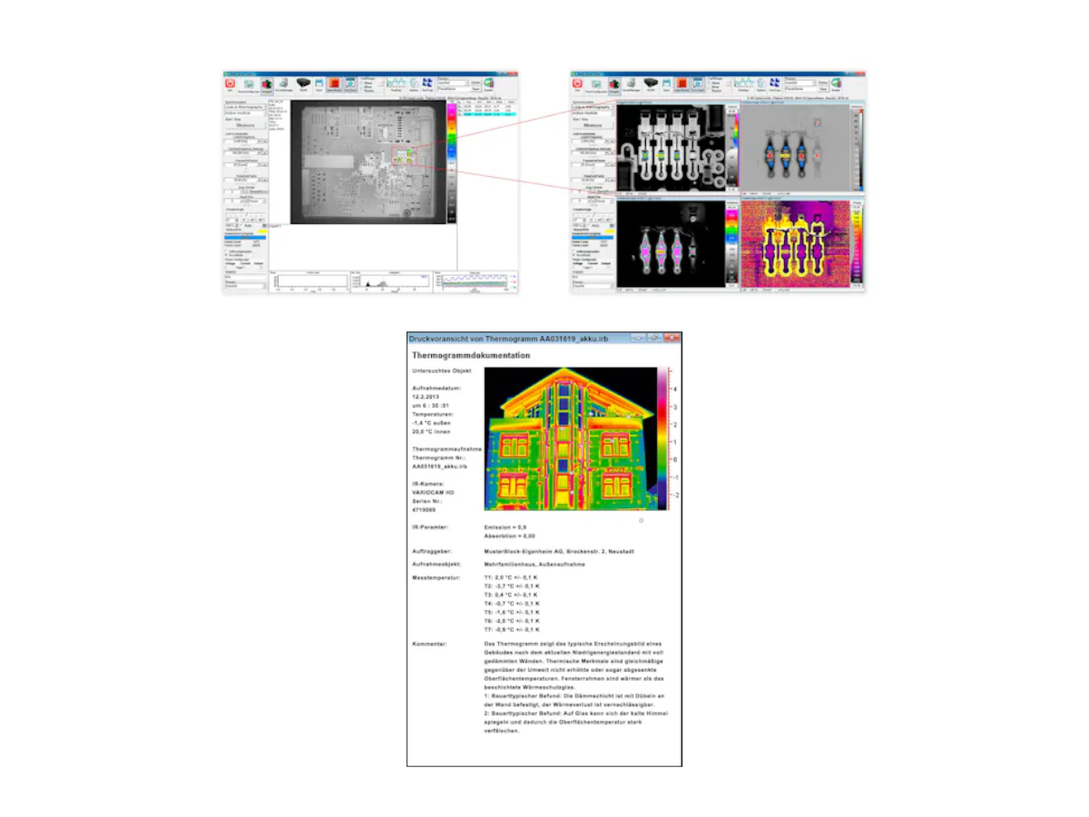 IRBIS 3 Active and FORNAX 2 user interface examples