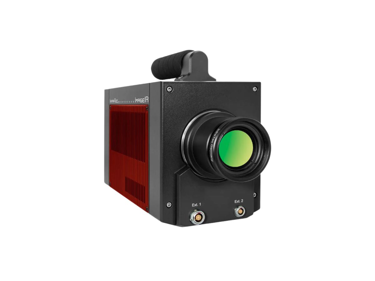 InfraTec ImageIR 9400 camera with mounted lens, side view