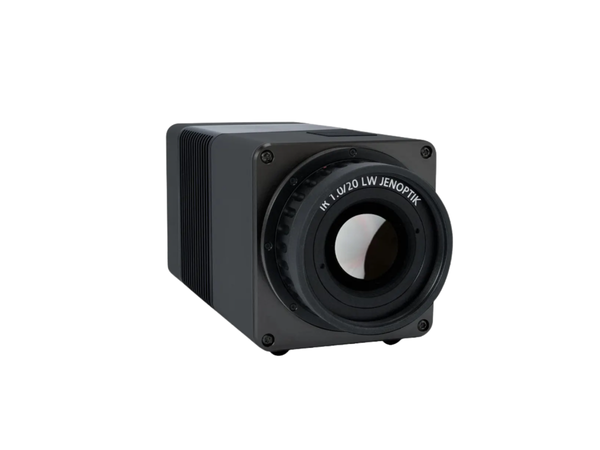 InfraTec VarioCAM HDx head 600 with mounted objective lens, front view