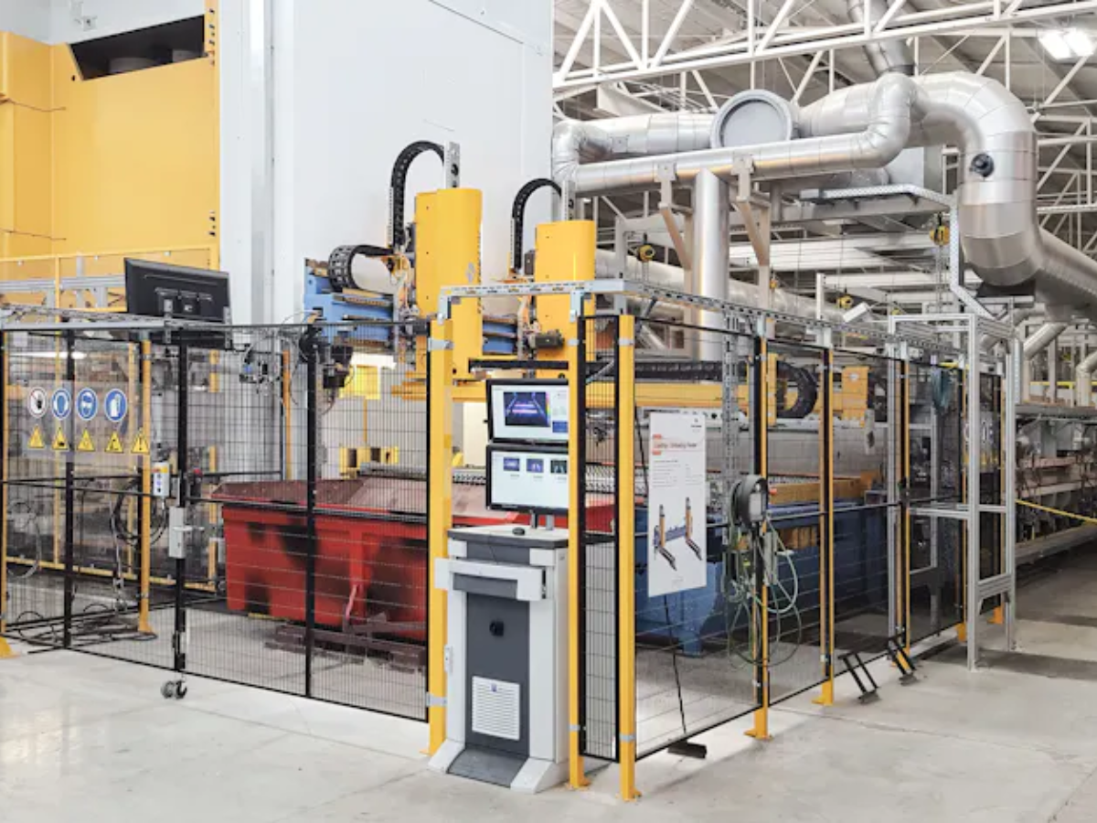 INDU-SCAN system set up in industrial manufacturing environment