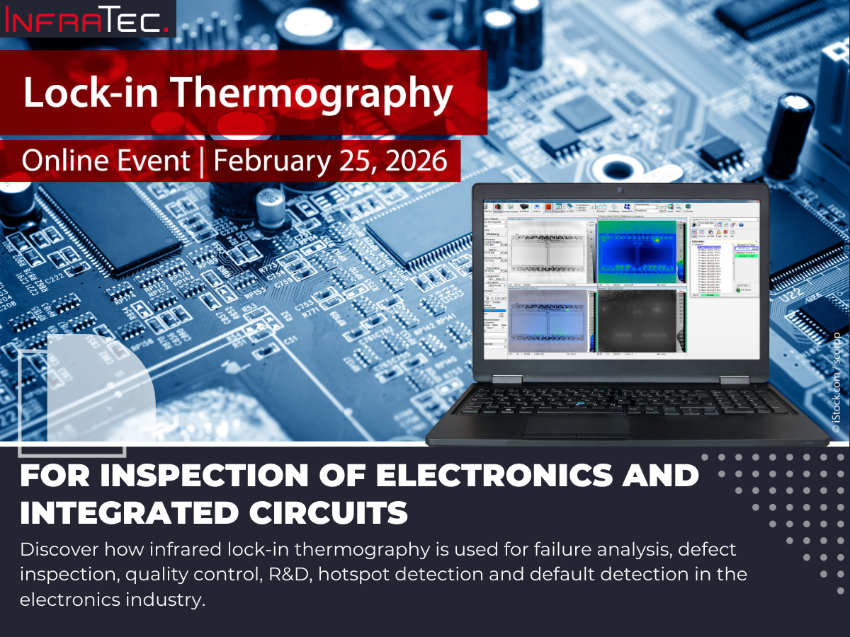 InfraTec lock-in thermography for electronics webinar
