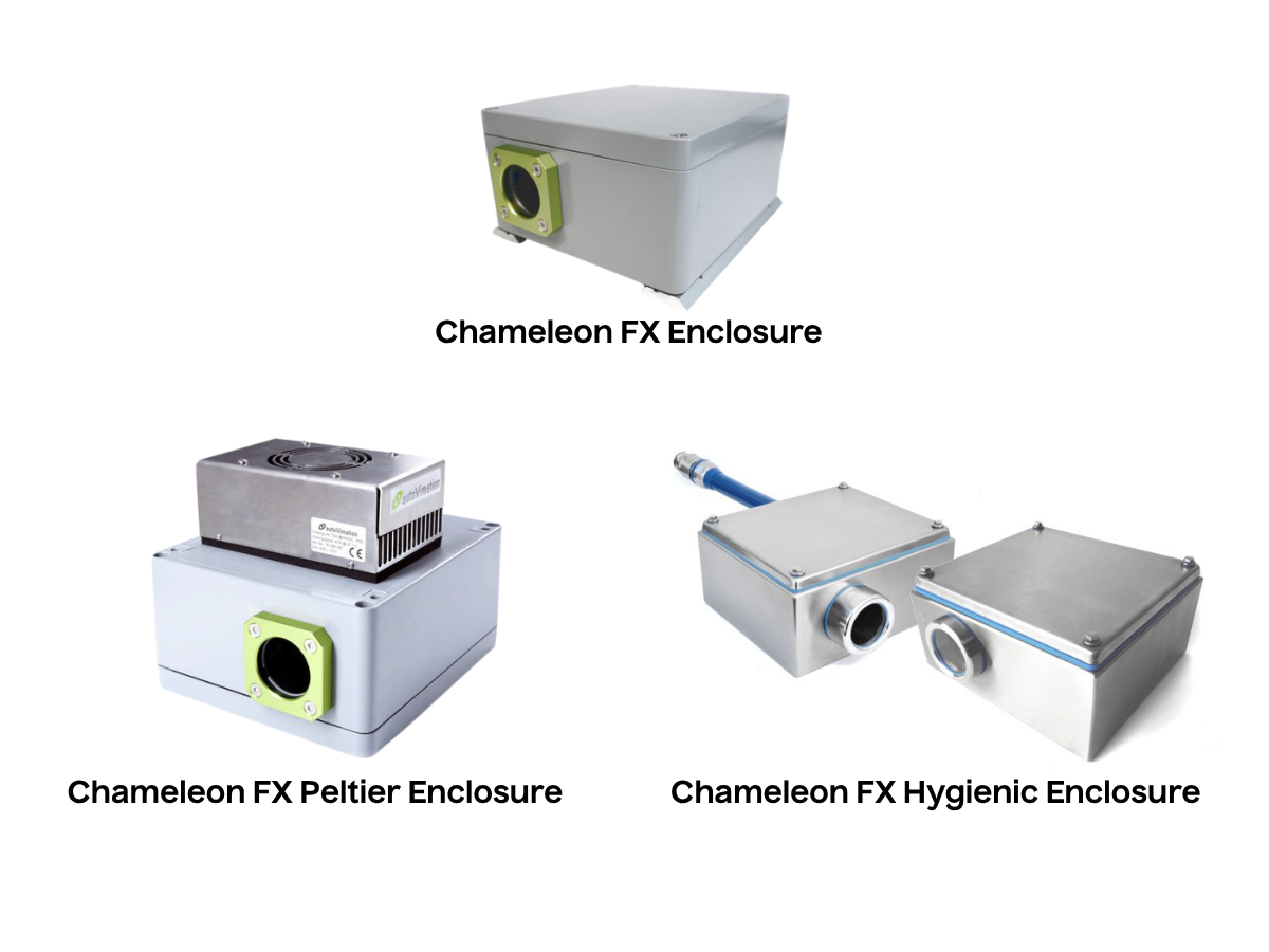 Images of the three types of chameleon fx enclosures