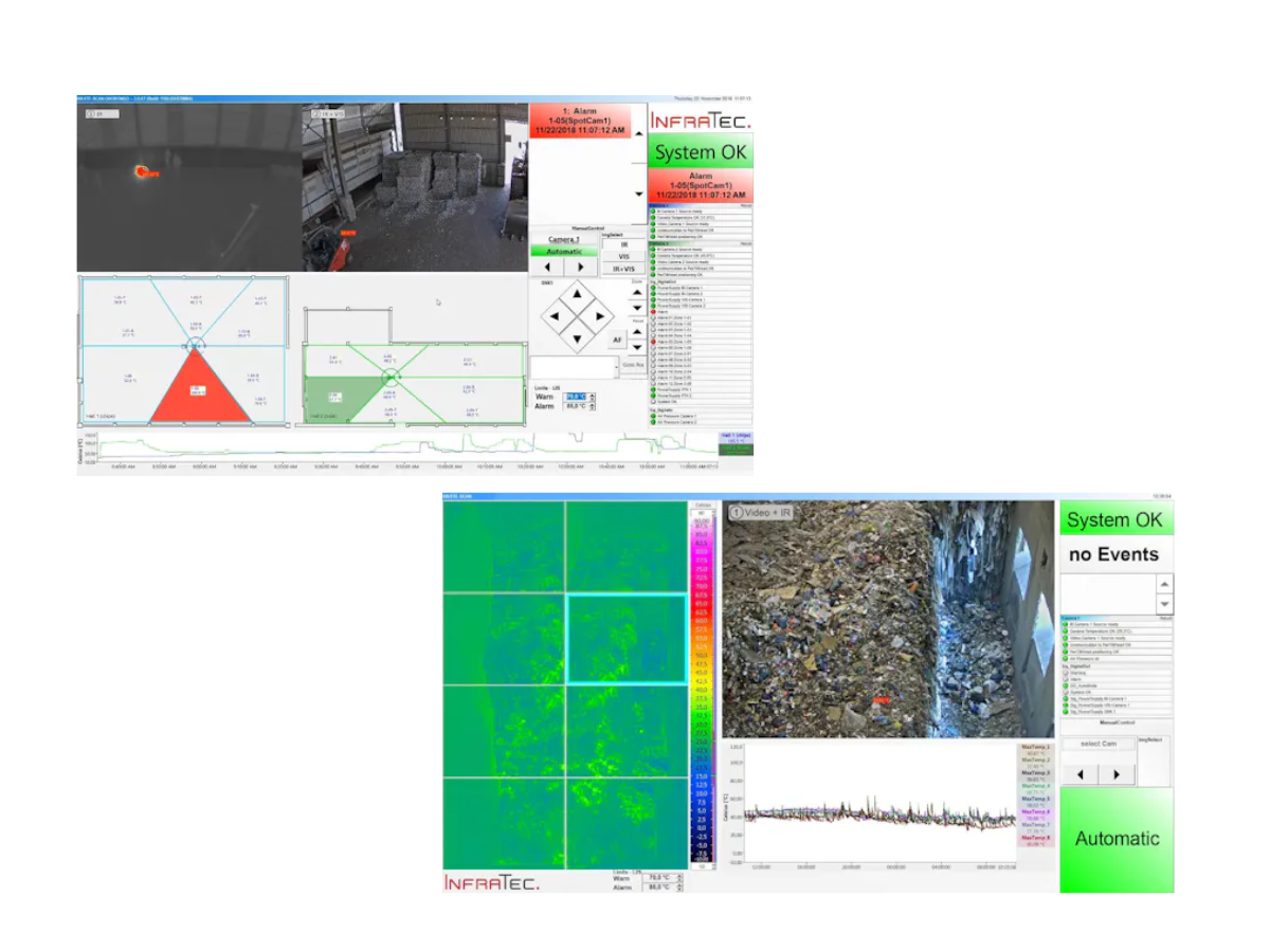 WASTE SCAN software user interfaces