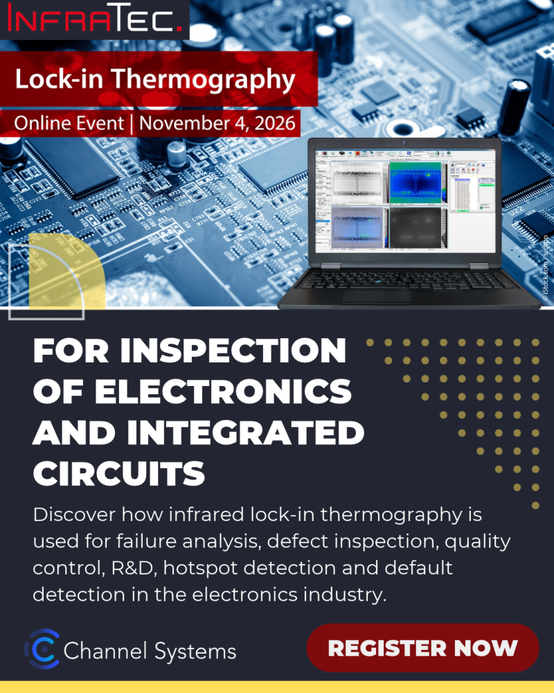 InfraTec lock-in thermography webinar event image